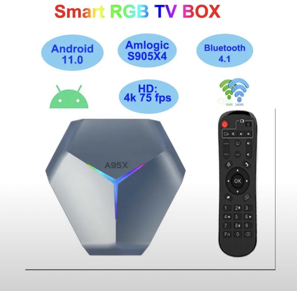 ‼️SmartBox A95x4 андроид.Бепул каналлар 5000та+Youtube+Кинолар.см