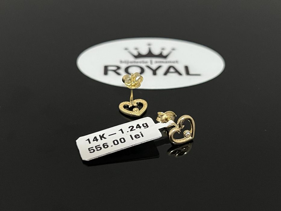 Bijuteria Royal CB : Cercei copil aur 14k 1,24 gr