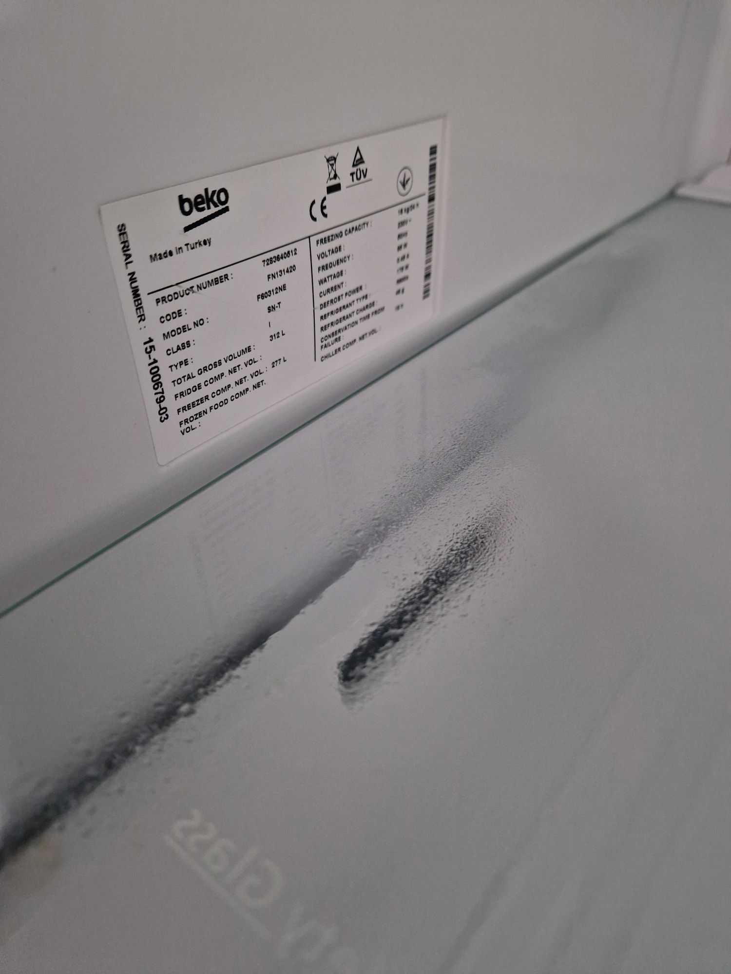 Фризер Beko A++ No frost 312 литра