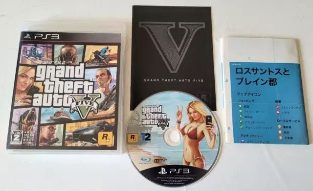 GTA V (GTA 5) PS3 Японское издание с картой