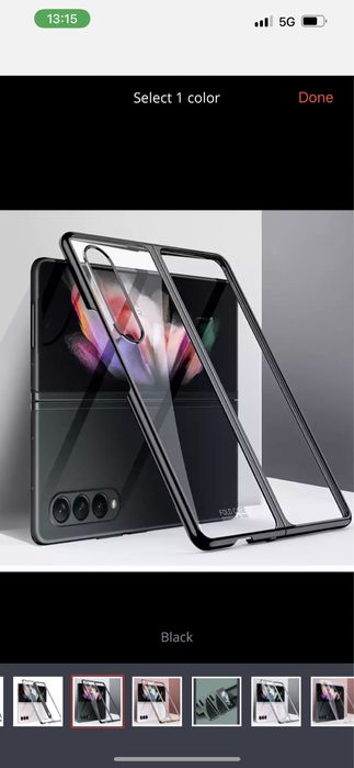 Samsung Z FLIP FOLD 3 4 5 6 - Husa Ultra Slim Plastic Transparent