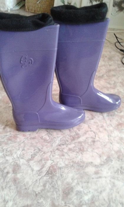 Сапоги резиновые. Фиолетовые. Производсво Россия