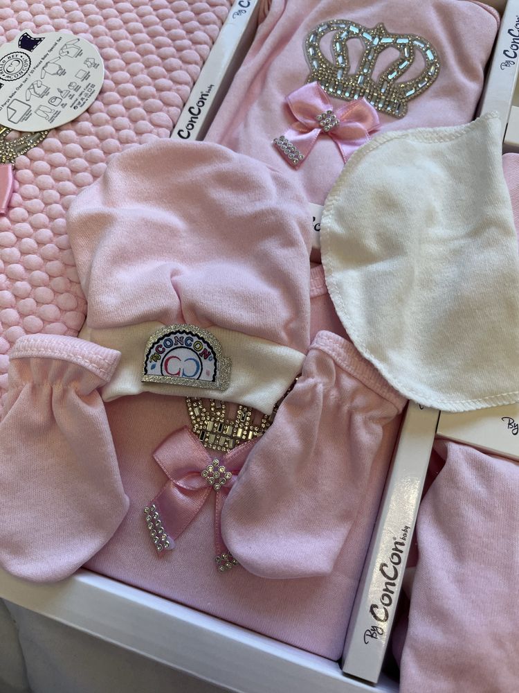 Set premium complet pentru nou-născuti "By ConCon Baby"