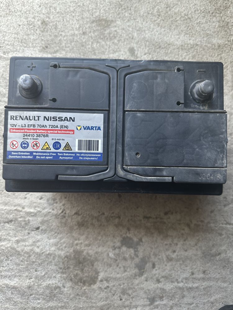 Varta Акумолатор Renault Nissan