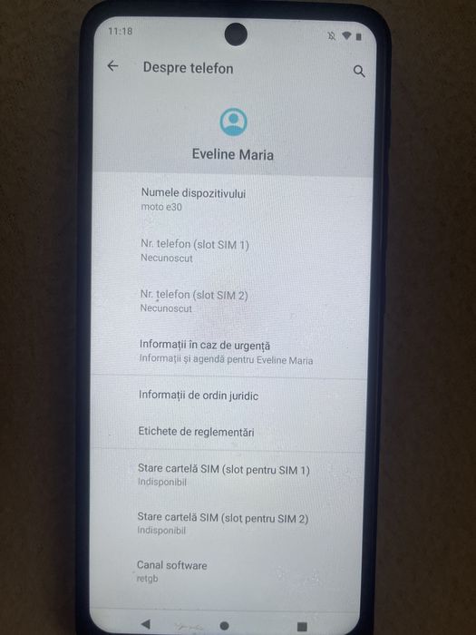 Smartphone Motorola E30