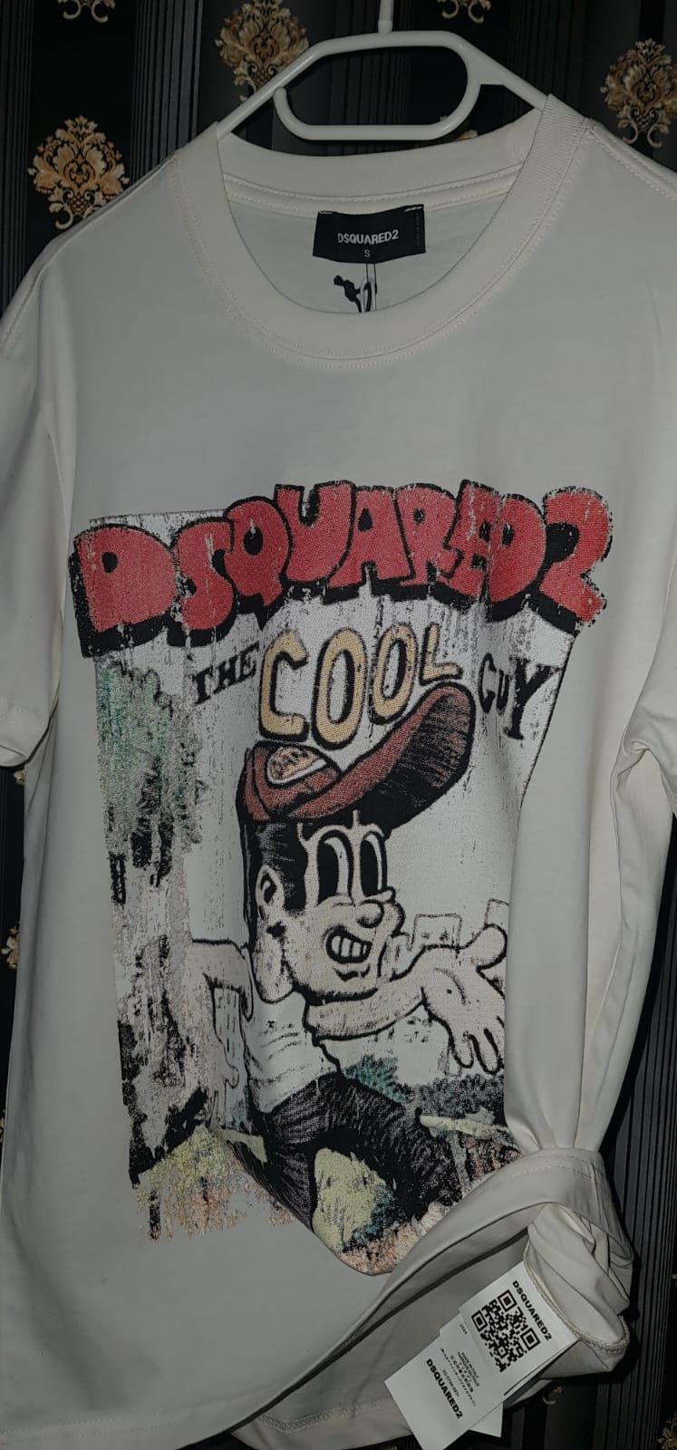 Tricou Dsquared2 vintage Dsquared2 alb negru