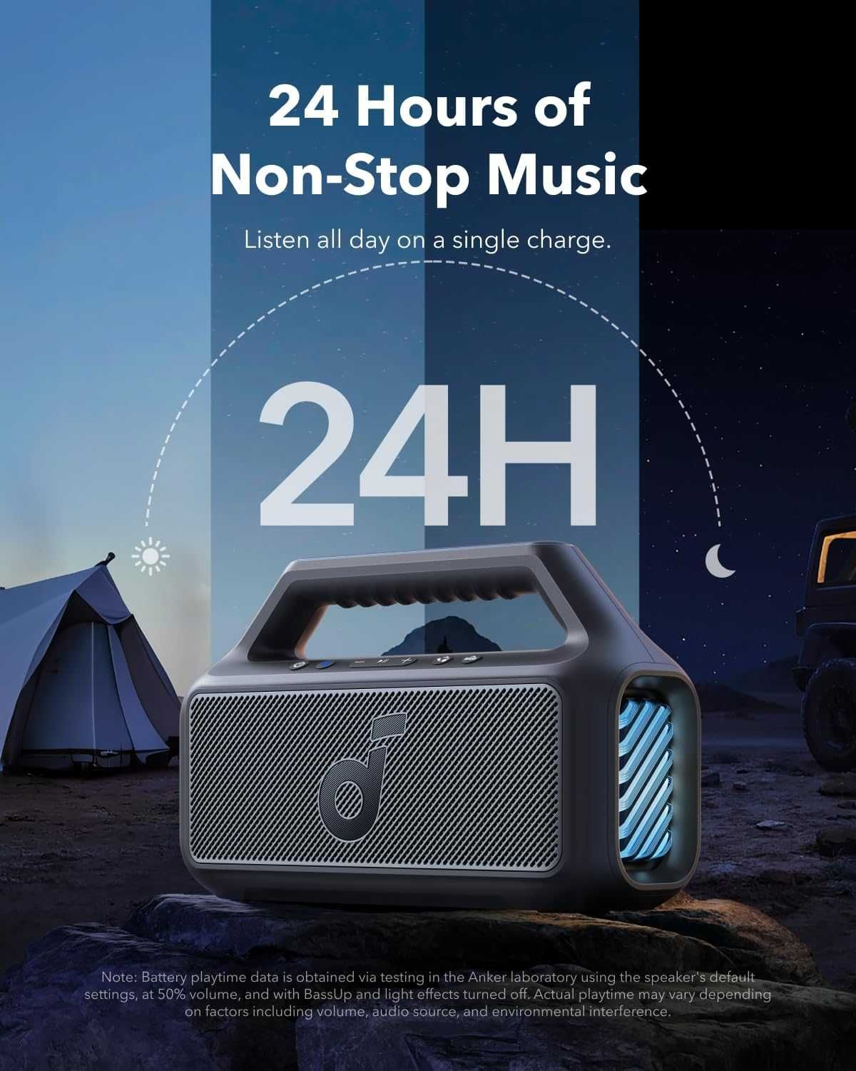 Anker Soundcore Boom 2 безжична Bluetooth тонколона-черен цвят