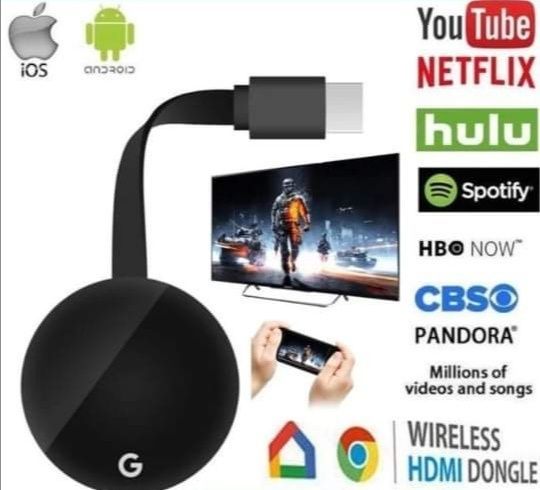 Chromecast HDMI SmartTV мултимедиен плеар гледане филми и игри tvbox