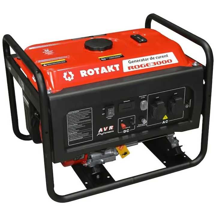 Generator De Curent Pe Benzină Rotakt ROGE3000 3.0 KW, AVR,Iesire  12V