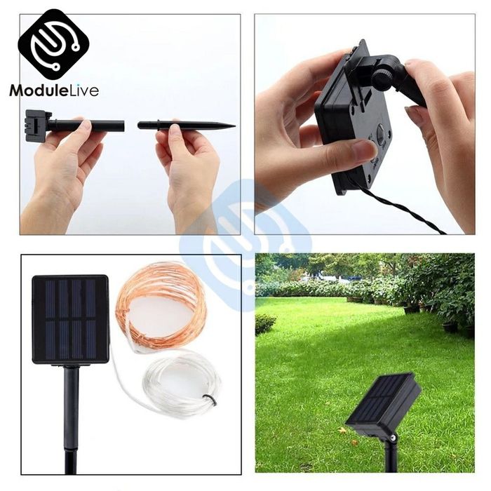 Banda led solar multicolora disponibile 100+ buc