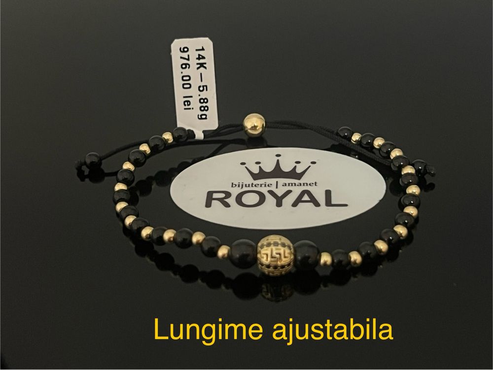 Bijuteria Royal CB : Bratara cu snur aur 14k 5,88gr