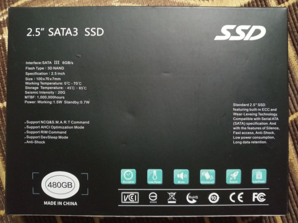 SSD жёсткий диск 480 гигов