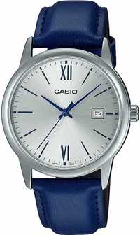Новые оригинальные мужские часы Casio с кожаным ремешком !!!