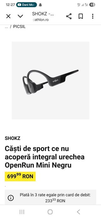 Casti audio waterproof