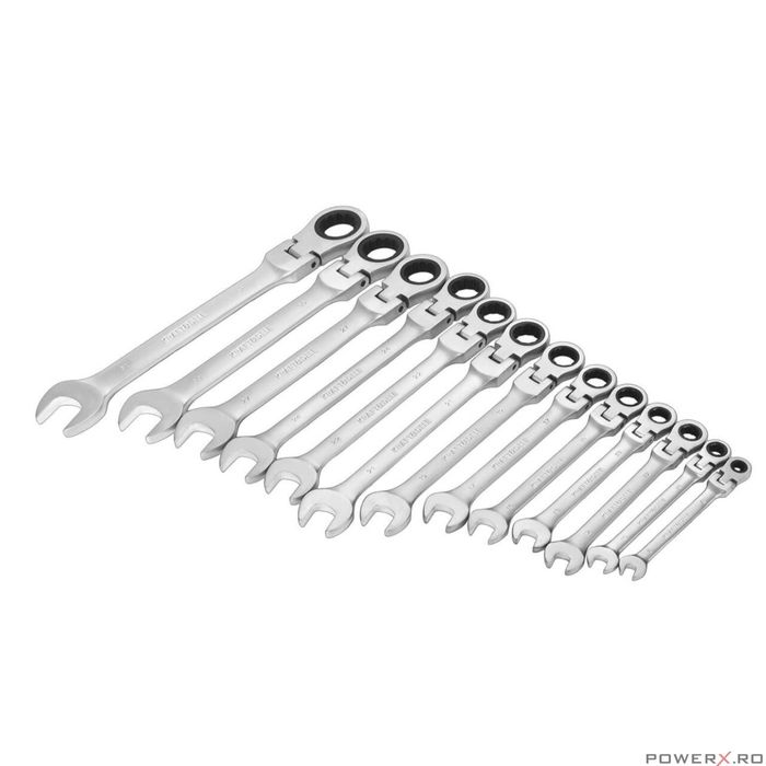 Trusa chei combinate fixe cu clichet, balama, 8-32 mm, 13 bucati,