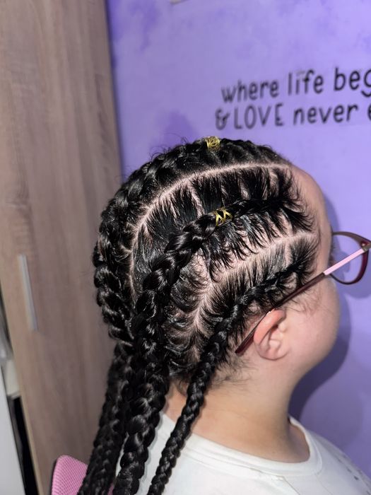 Codițe afro/box braids/boho braid/cornrows