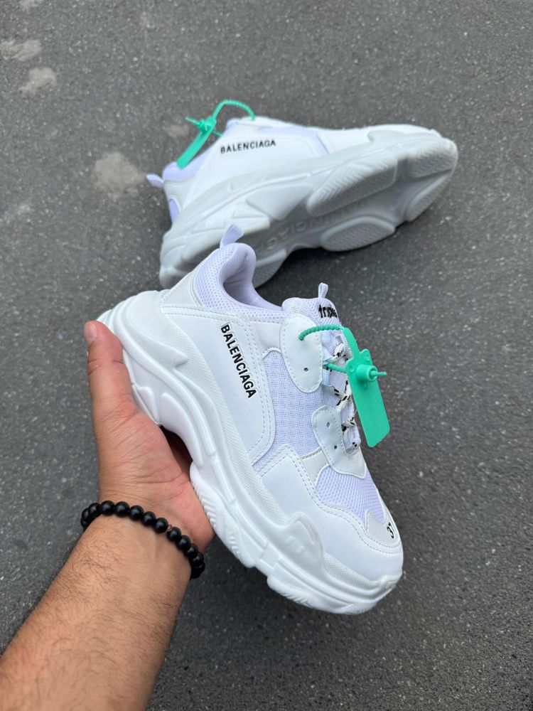 Adidasi Balenciaga Full white**calitate premium**