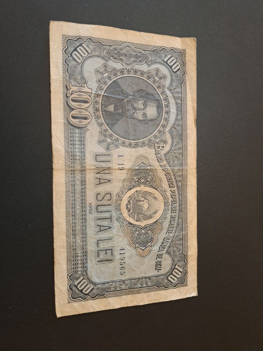 Bancnota 100 lei 1952