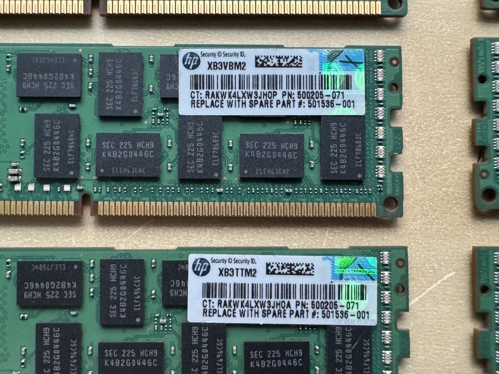 Kit memorie Samsung 96GB (12x8GB) DDR3 ECC PC3-10600R 1333Mhz