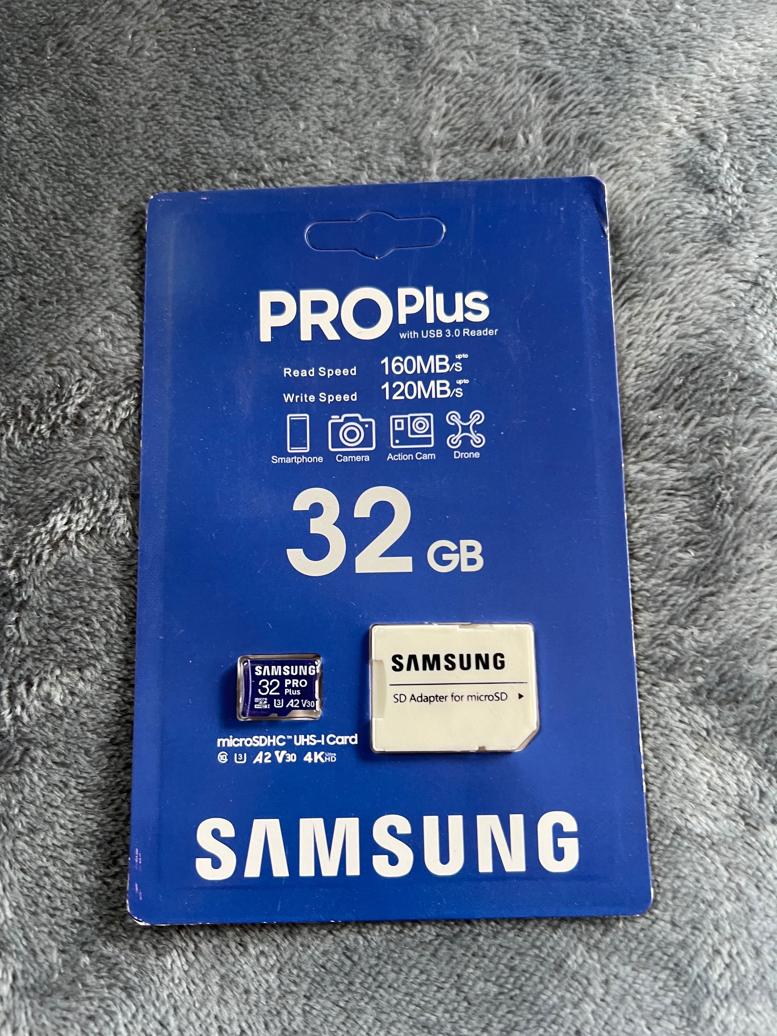 Карта памет 32GB microSDXC Samsung PRO Plus + SD адаптер