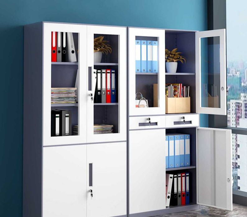 Прочный архивный шкаф из металла с ключевым замком