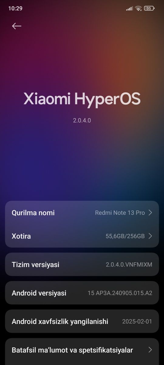 Redmi note 13 pro 8+4/256 xotira sotiladi yangi