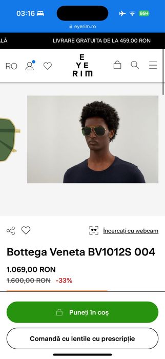 Ochelari bottega Veneta soare!
