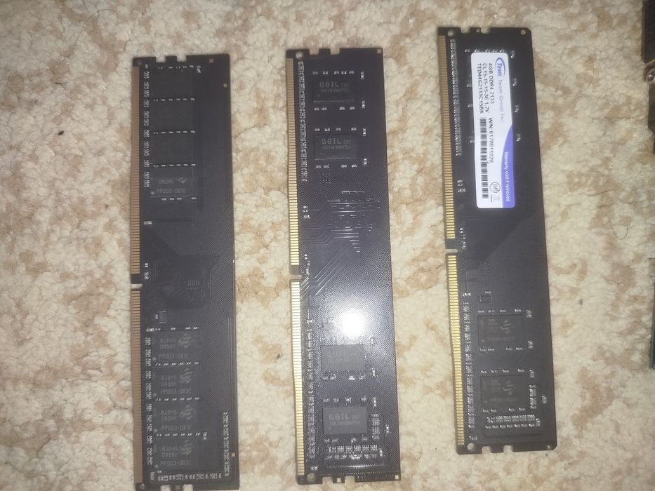 Gtx 1050 ti 4gb palit, i3-8100,ddr4 2x8 1x4 ,ssd 120gb