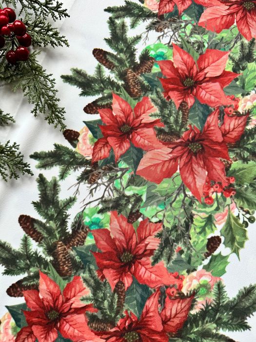 Подарочный набор для сервировки стола (бордо) 220х130 см