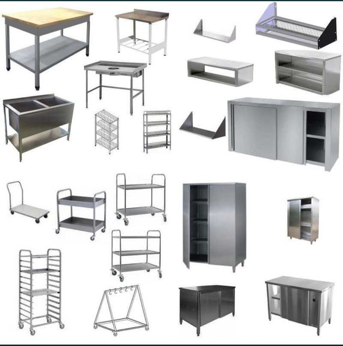 Кухонные Столы, для Столовой. Стеллажи,Тележки