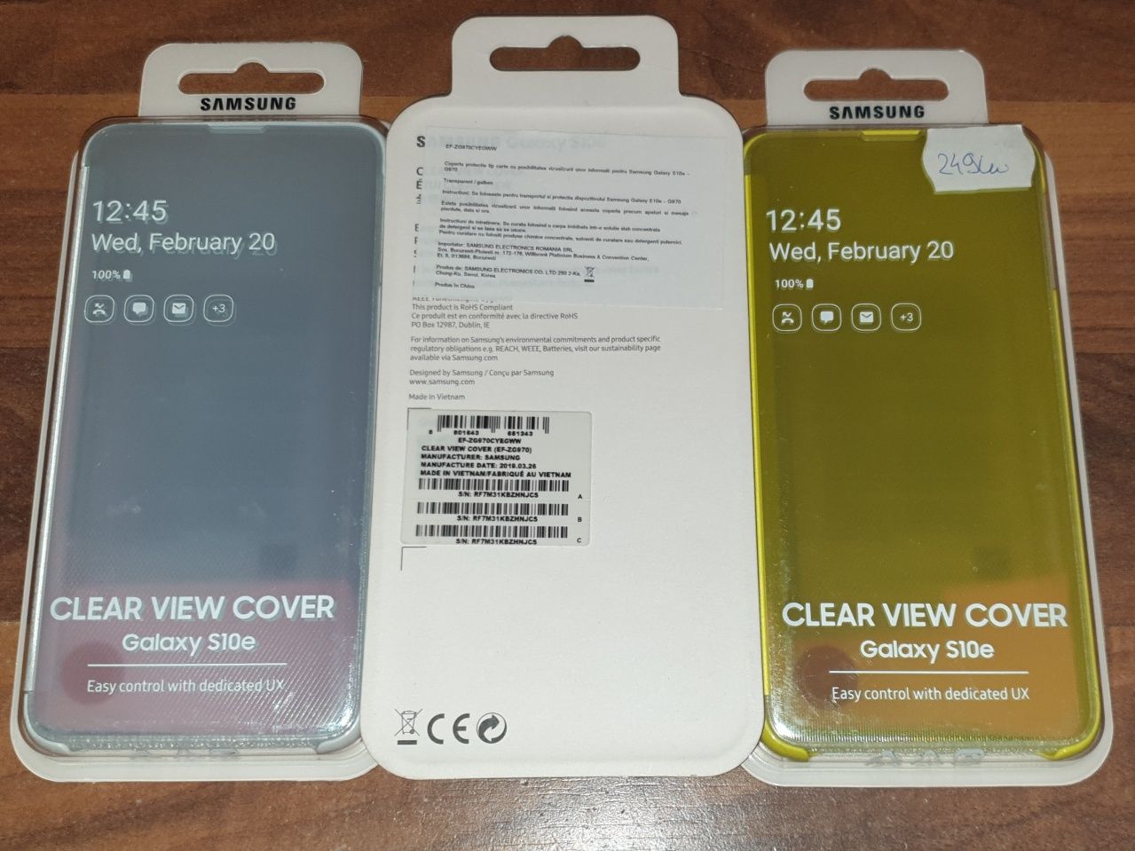 Husa flip smart activa originala Samsung Clear View Cover S10e G970