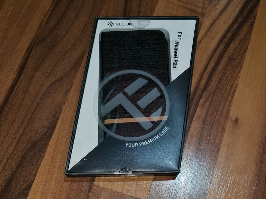 Husa flip originala Tellur Denim Bookcase Huawei P20