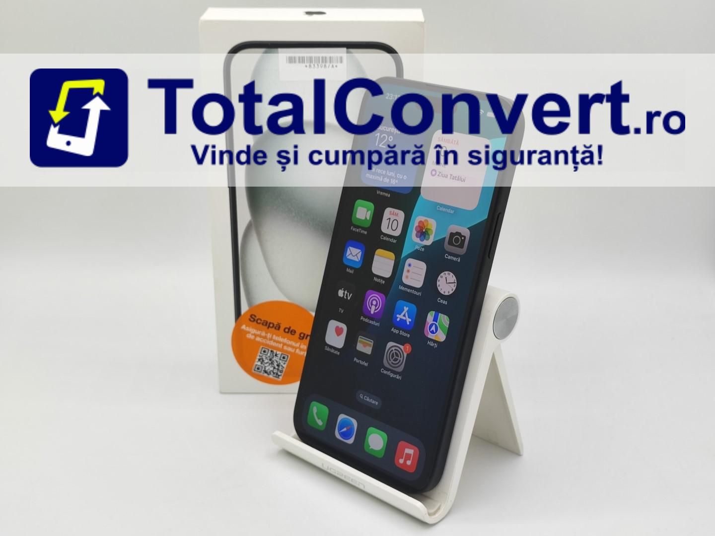 Apple iPhone 15 Plus 128GB Black 6GB, Garantie 24 luni | #D83398