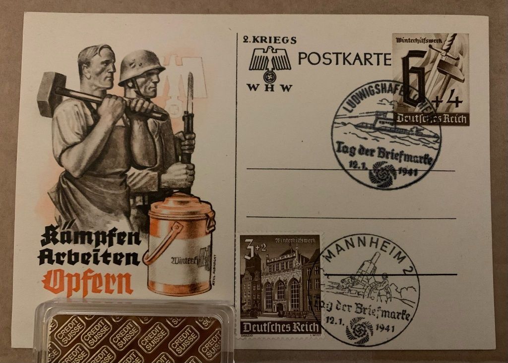 1941 Germania carte postala rara  Wehrmacht Al Treilea Reich
