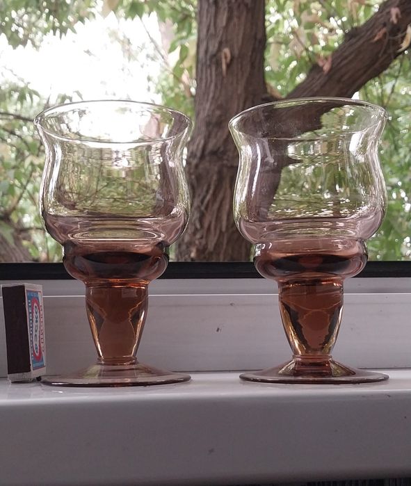 Фужеры Дашенька 6 шт цветное стекло дхз