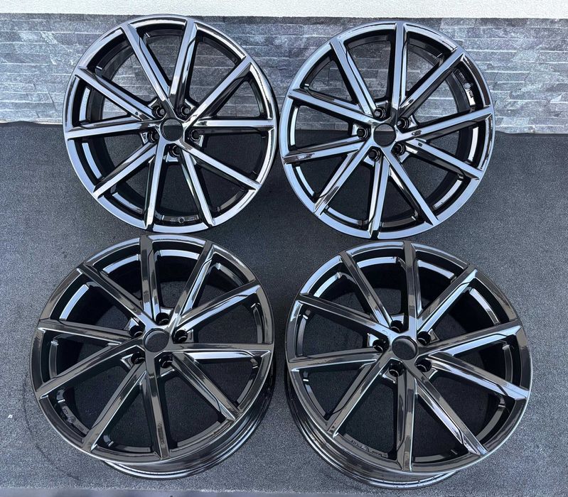 Set jante aliaj r20 5x112 negre Vw Audi Mercedes Skoda