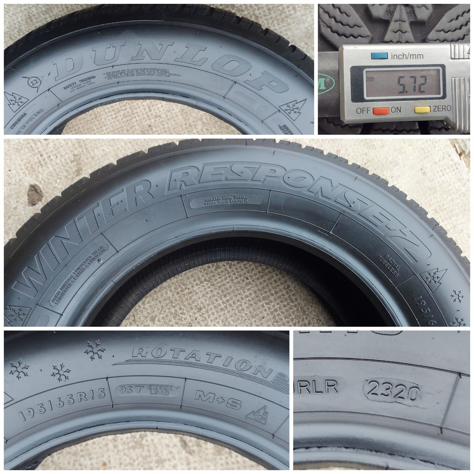 O bucată 195/65 R15 M+S iarnă - una Dunlop Pirelli