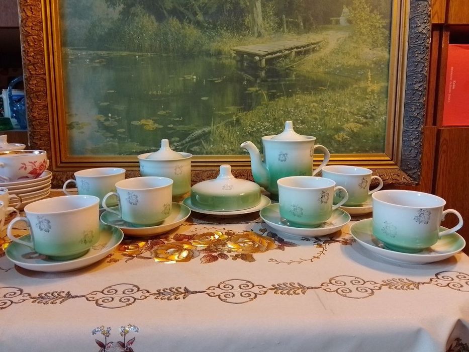 Сервизы чайные разные красивые