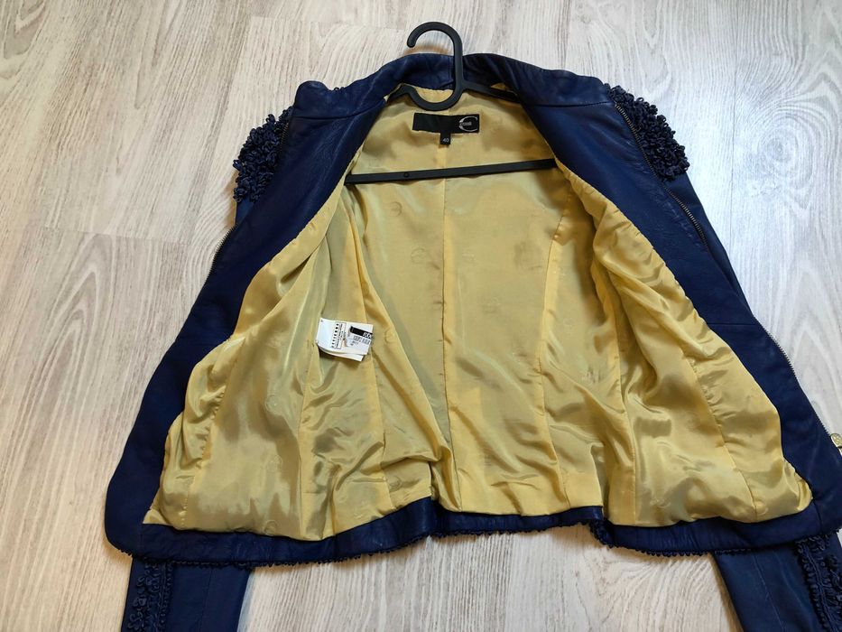 Just Cavalli geaca dama piele S-XS sau 40 italy, autentica