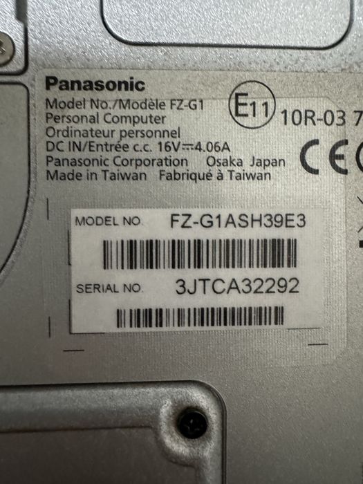 Panasonic FZ-G1 defect
