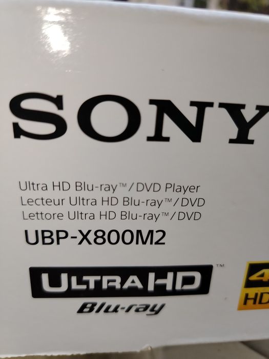 Blu-Ray player Smart SONY UBP-X800M2, 4K HDR, Wi-Fi, USB, negru
