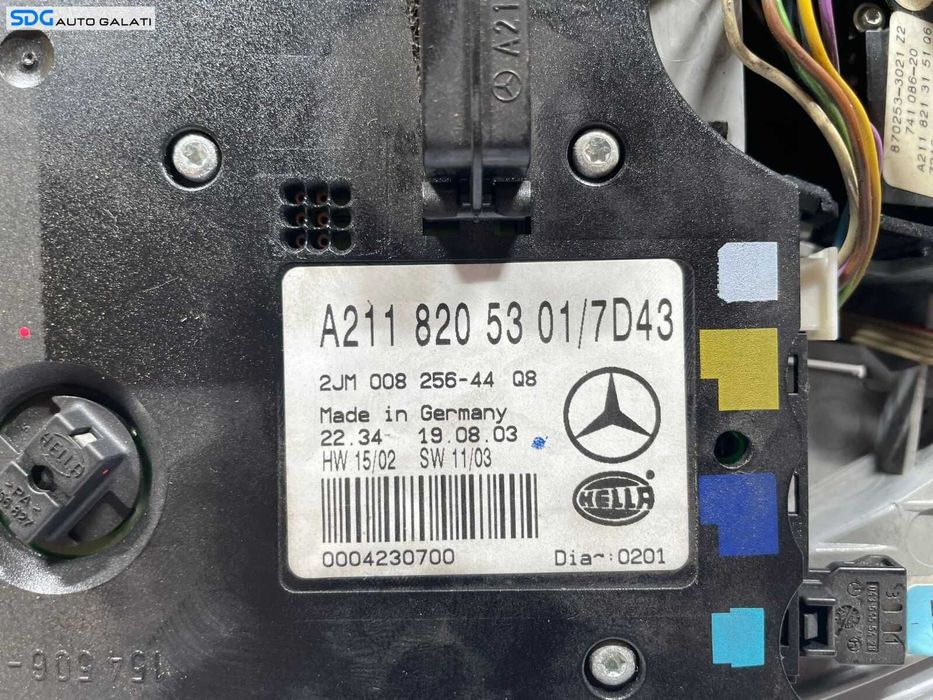 Plafoniera Lumini Lampa Iluminare Habitaclu Interior Mercedes Clasa E Class W211 2001 - 2009