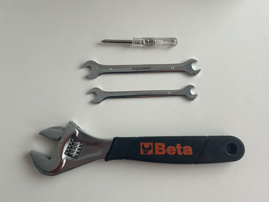 Лот Ключ раздвижен/френски 10” Beta, 1 Отверка, 2 Гаечни ключа