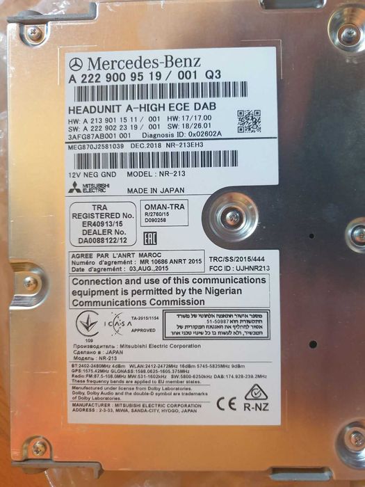 Unitate navigație W213 HIGH / MIDDLE NTG 5.5 Retrofit E Class/ CLS/