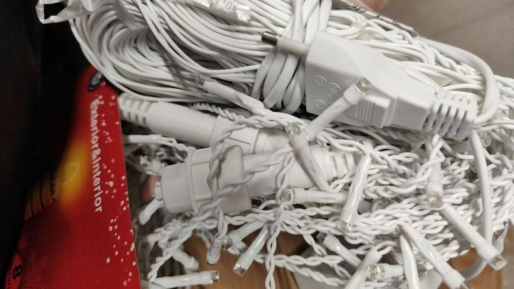 12метра Висящи Коледни Лампи ВЪНШЕН Монтаж