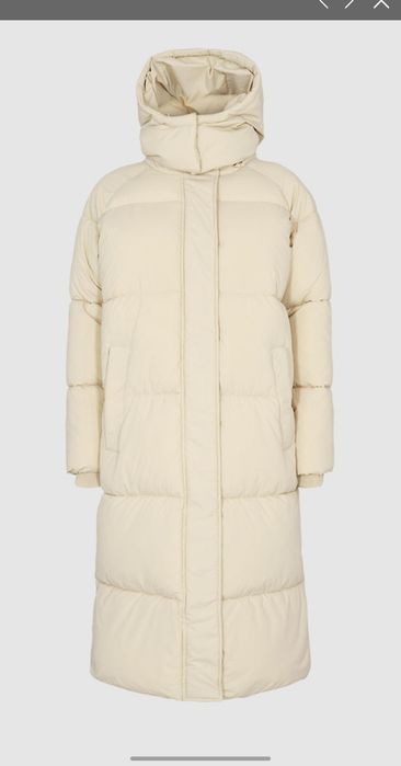 Дълго светло бежово пухено яке Minimum