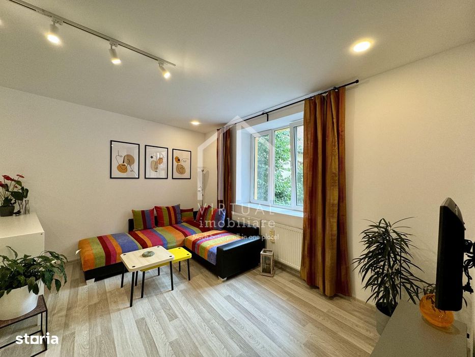 Garsoniera mobilata si utilata, 43mp utili, zona Centrala