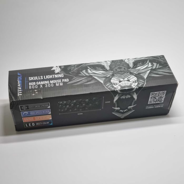Подложка за мишка TITANWOLF голяма USB light 800x300mm