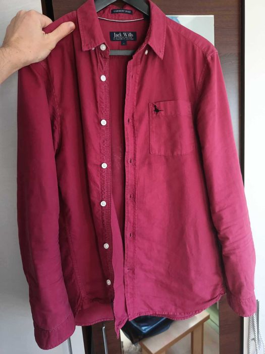 Camasa Jack Wills Purple Shirt Simpla Eleganta Rosu Size S