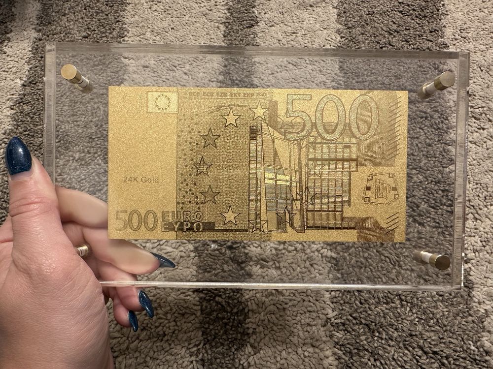 24k 500EUR Декоративна банкнота в дисплей
